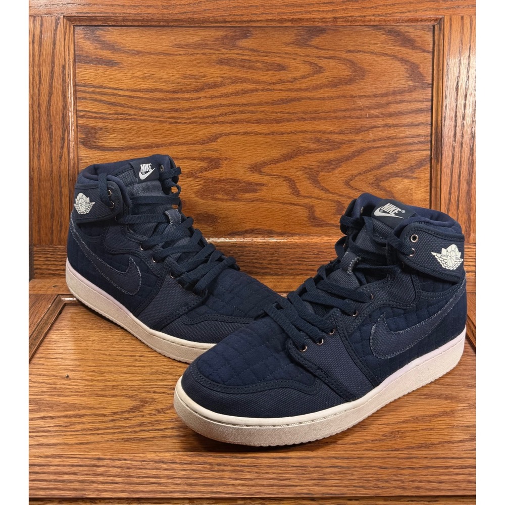 Nike Air Jordan 1 Retro KO High OG Obsidian Blue Canvas  Mens 10.5